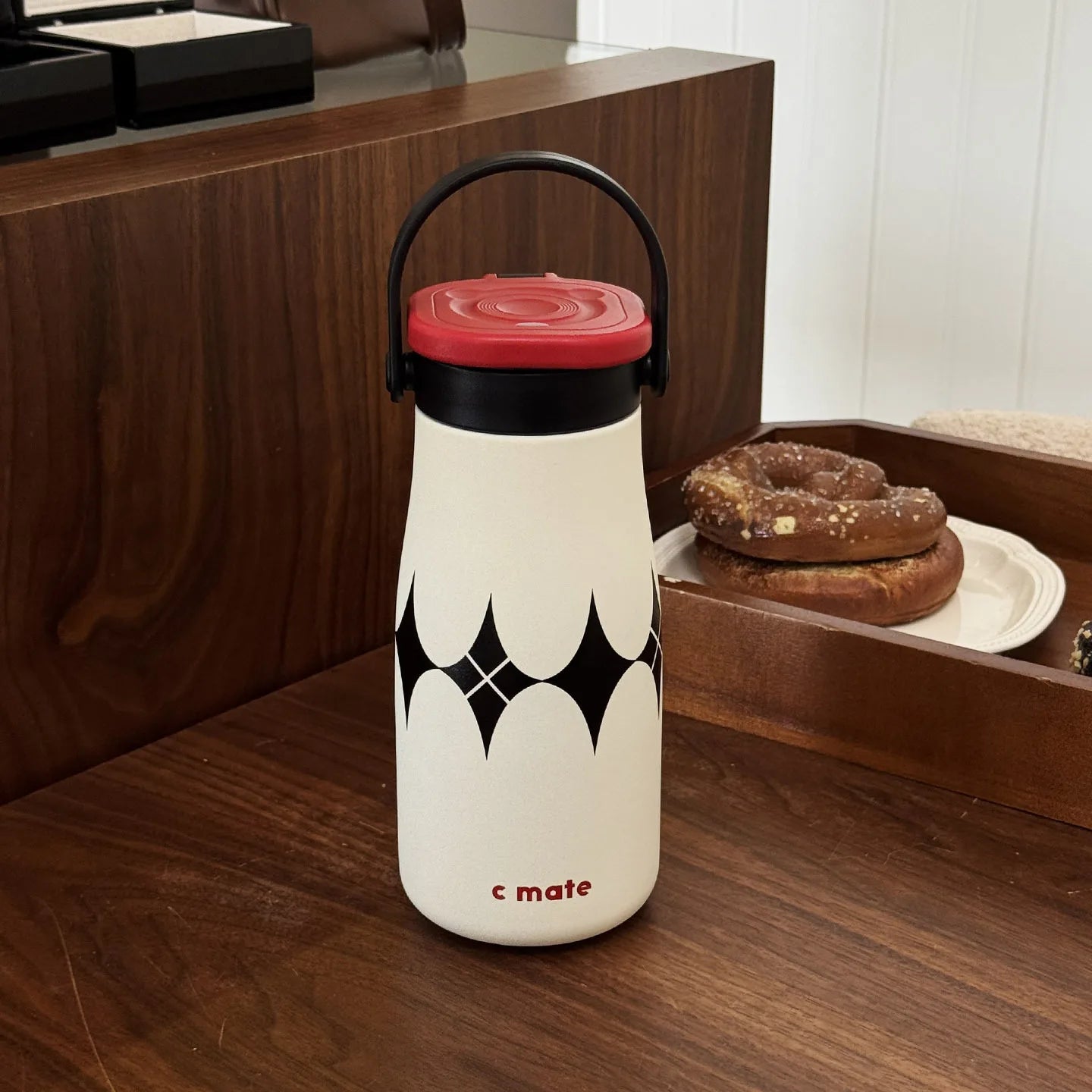 Large Capacity Stainless Steel Straw Cup Ceramic Inner Pot Insulated Cup Coffee Cup Portable Sports New Kettle for Outdoor Use