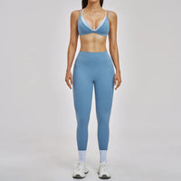 2 Piece Yoga Set Women's Tracksuit Athletic Wear Gym Clothes Female Workout Push Up Clothes Sports Bra Leggings Suit Fitness Set