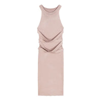 Dresses for Women  Elegant Sexy Sleeveless  Back Textured Mini Skinny Dress New Fashion Summer Casual PTKPCC