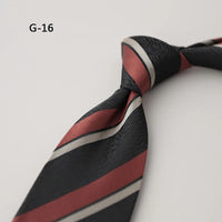 8CM Formal Striped Neckties For Men Suit Professional Gentleman Polyester Paisley Neck Tie Male Groomsman Wedding Party Cravat