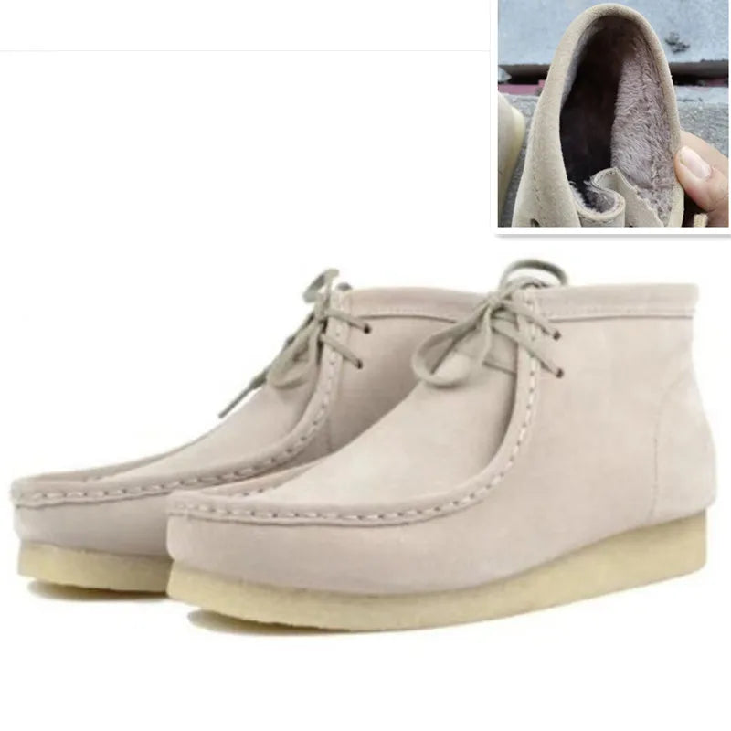 Careaymade-Hot Vintage Genuine Leather Casual big size Women's Shoes Lace-up Smoke Rubber sole Shoes Low Top Fashion Men's Shoes