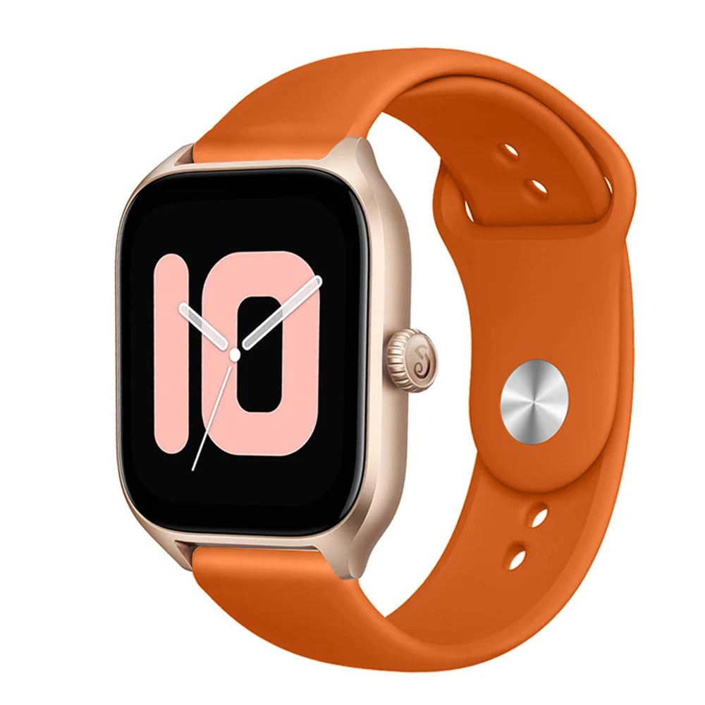 20mm/22mm Silicone band For Amazfit GTS 3/2/2e/GTS2 Mini/GTR 42mm/47mm/GTR 3/3 Pro/2/2e Sport Watch Bracelet Amazfit bip 6 strap