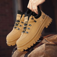 Men's Fashion Casual Autumn Winter Work Boots Outdoor Utility Trendy Shoes Comfortable Men's Footwear