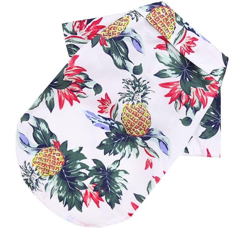 Hawaiian Style Dog T-Shirts Thin Breathable Summer Dog Clothes for Small Dogs Puppy Pet Cat Vest Chihuahua Yorkies Poodle