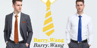 Barry.Wang Gold Silk Mens Tie Hanky Cufflinks Set Yellow Beige Orange Luxury Jacquard Necktie For Male Wedding Business Party