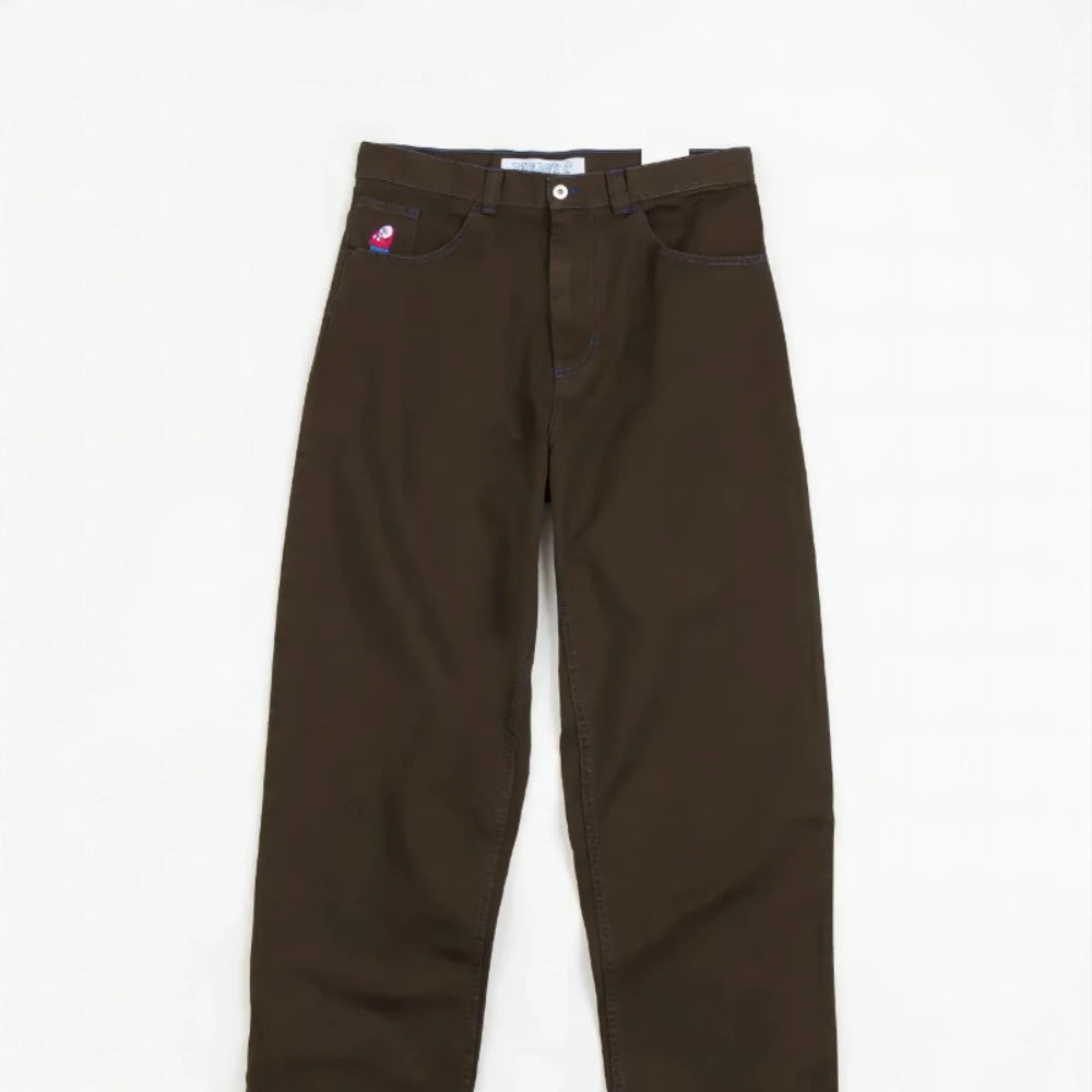 Hip Hop Retro Blue Cartoon Embroidery Jeans for men Gothic Baggy Streetwear Polar Big Boy Jeans Mens Fashion Wide Leg Trouser