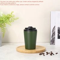 Insulated cup stainless steel coffee cup, vacuum bottle, insulated water hot and cold juice ice drink leak proof cup Customizabl