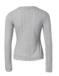 Women's Zip-Up Long Sleeve Blouse - Chic Zipper Front, Semi-Sheer Elegant Tops for Casual Formal Outfits, Easy-Care Machine Wash