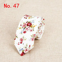 Classic Men's Flower Ties Handmade Cotton Tie For Men 6CM Narrow Floral Neckties Gift Wedding Party Casual Gravatas Paisley Tie