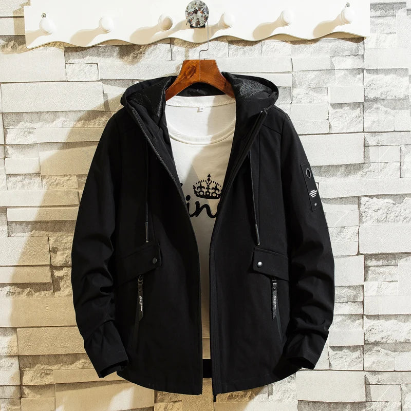 Outdoor Camping Sports Men's Jackets Waterproof Military Hooded Jacket Windbreaker Coat Clothing  Overcoat  Soft and Fashionable