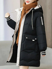 Winter Women Jacket Coats Long Parkas Female Down Cotton Hooded Overcoat Thick Warm Jackets Windproof Casual Student Coat Parka