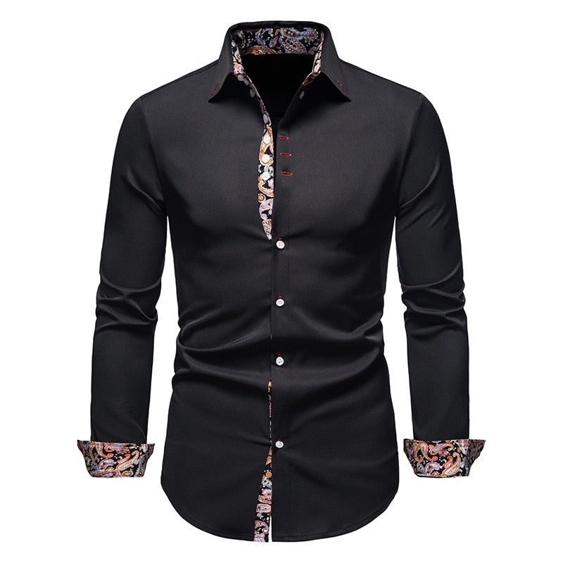 Men&#39;s Shirt with Collar White Shirts Man Long Sleeve Men&#39;s Shirts 2023 Mens Polo Shirts for Men Famous Brands