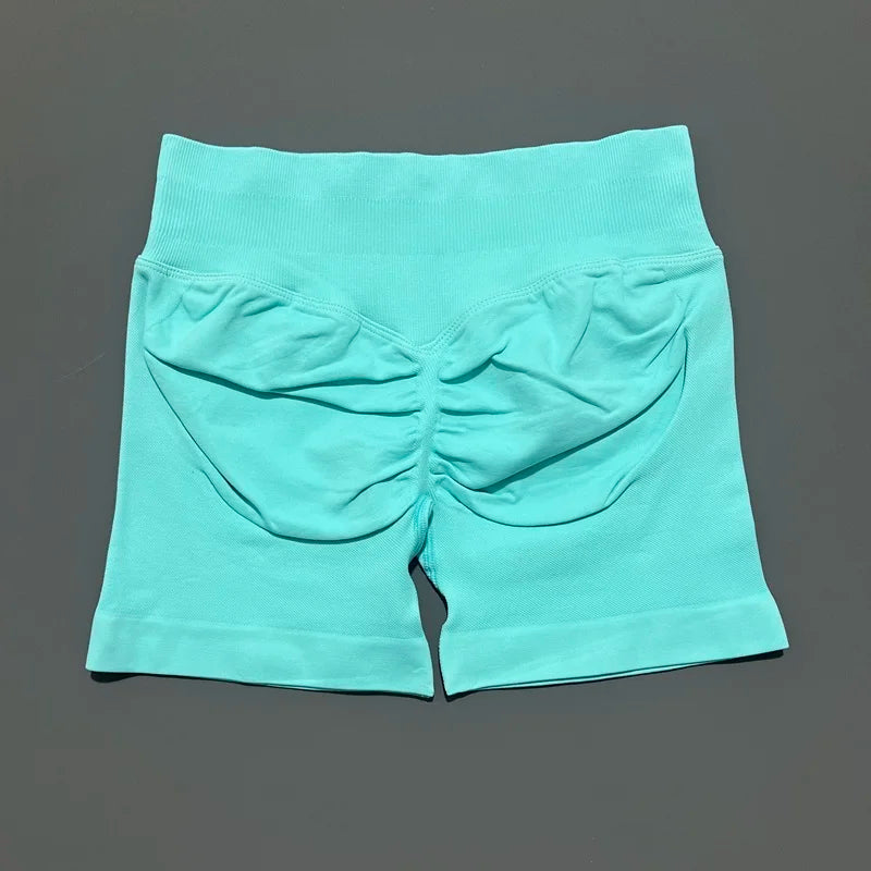 Gym Shorts Women Fitness Sports Biker Shorts High Waist And Waist Tightening Yoga Shorts Workout Scrunch Butt Seamless Leggings