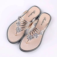 Sexy Women&#39;s Flat Flip Flops Fashion Casual Slippers Flower Lightweight Sandals