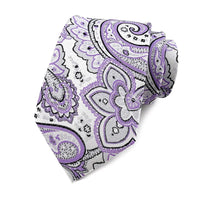 Luxury 8CM Mens Necktie Purple Color Stripes Floral Plaid Solid Dot Ties For Man Groom Neck Tie For Business Wedding Party