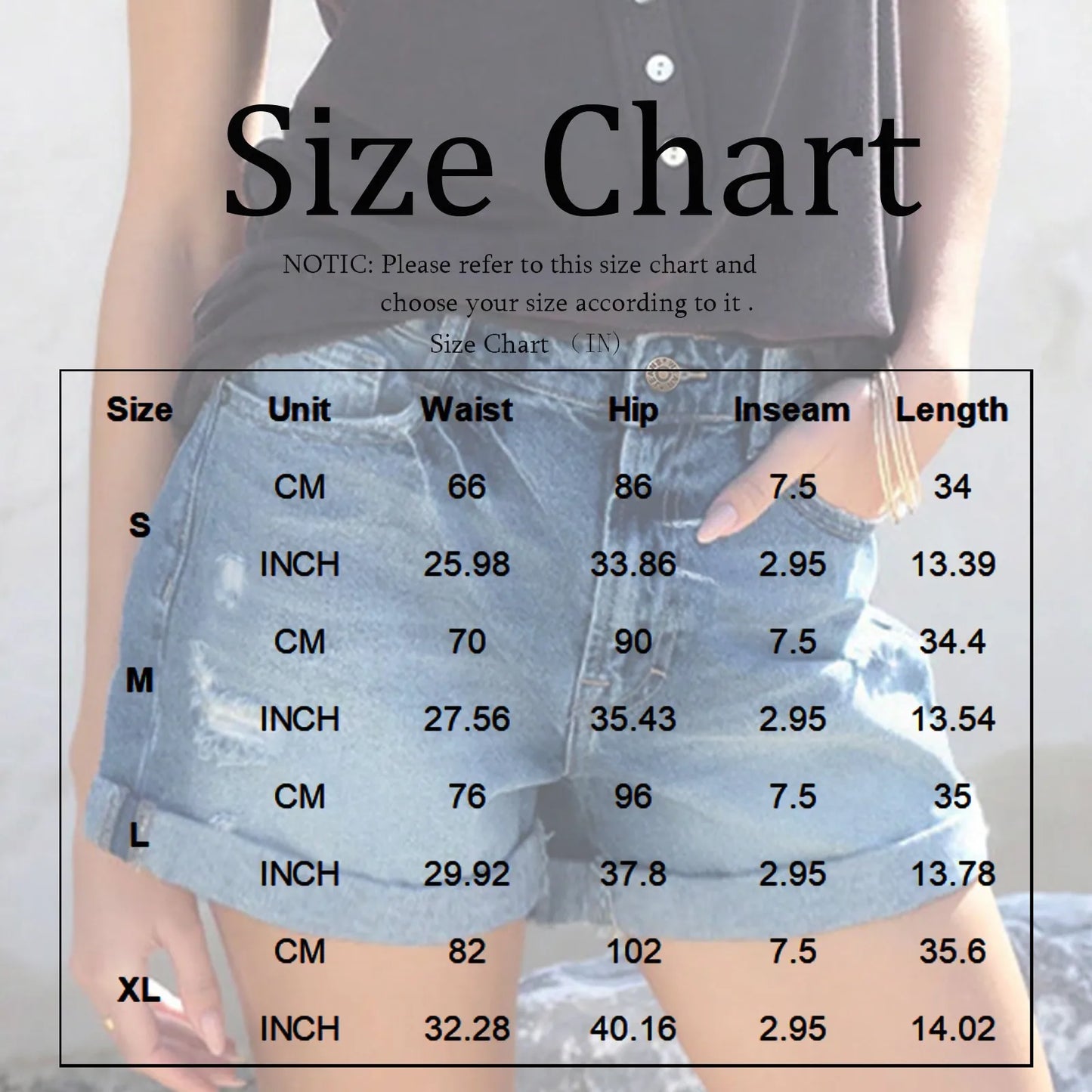 Denim Shorts for Women Women's High Waisted Distressed Denim Shorts with Pockets Ripped Jean Shorts for Summer Pocket for Women