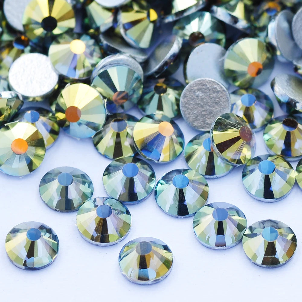 YANRUO 2058 Top Non Hotfix Flat Back Rhinestones Glass DIY Cold Fixation Nail Art Decorations Stones And Crystals Strass Crafts
