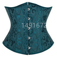 Pink Corset Underbust Top Wome Plus Size Waist Cincher Sexy Gothic Corpete Corselet Fashion Black White Red Blue Rose