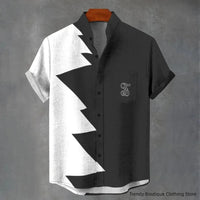 Men's linen short sleeved shirt, a simple, clean, casual, comfortable, and fashionable button top, new collection for summer 202