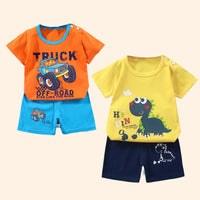 Children's Sets mother Kids Clothes Boys Girl T-shirt Shorts 2PCS Summer Cotton Short sleeve Baby Children Clothing Toddler Suit