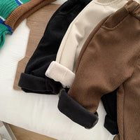 MILANCEL 2024 Spring Autumn Solid Kids Boys Straight Pants Fashion Children Clothing Trousers Brief Jeans for 1-6 Years