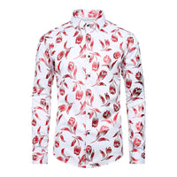 Men's shirt pattern shirt 3D printed shirt outdoor street long sleeved V-neck clothing fashion designer casual and comfortable