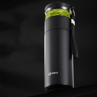 GIANXI 480ML Stainless Steel Cold Insulation Coffee Cup With Lid Household Ceramic Liner Water Bottle Kitchen Thermos Bottle