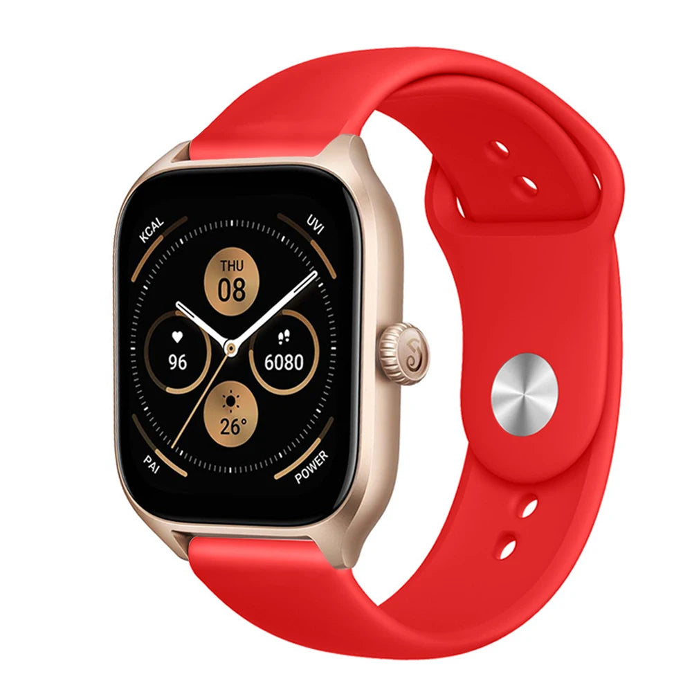 20mm/22mm Silicone band For Amazfit GTS 3/2/2e/GTS2 Mini/GTR 42mm/47mm/GTR 3/3 Pro/2/2e Sport Watch Bracelet Amazfit bip 6 strap