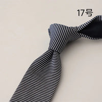 2025 New Striped Blue Neckties For Men Casual 6CM Narrow Ties Creative White Dots Neck Tie Wedding Party Accessories Cravat Gift