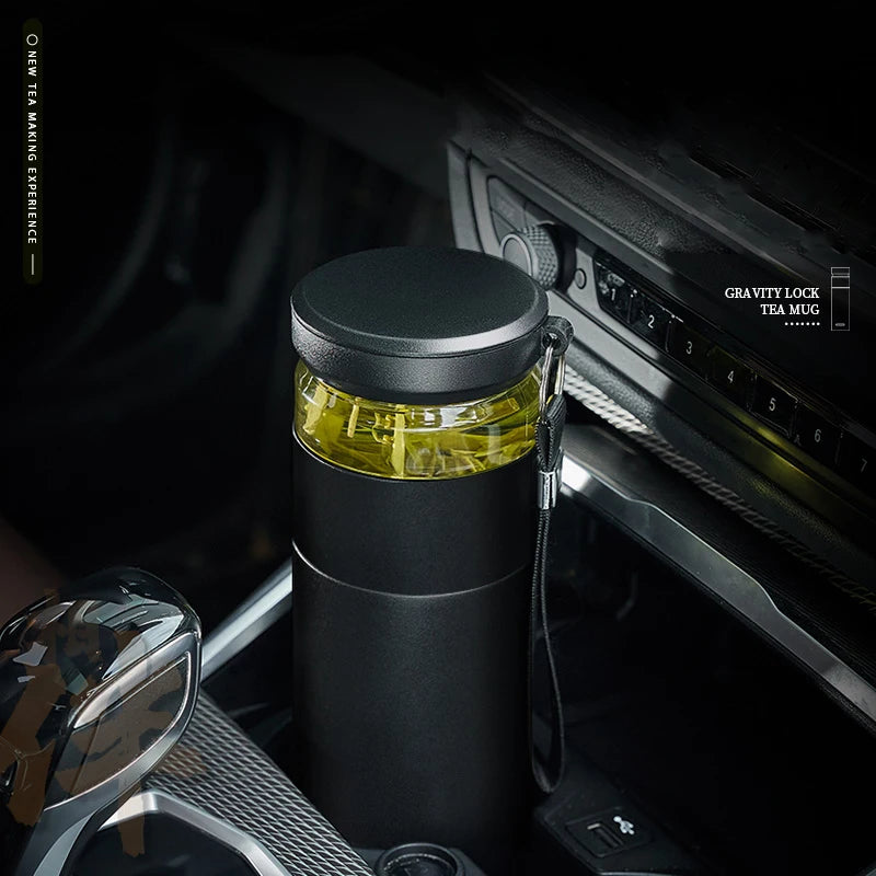 GIANXI 480ML Stainless Steel Cold Insulation Coffee Cup With Lid Household Ceramic Liner Water Bottle Kitchen Thermos Bottle