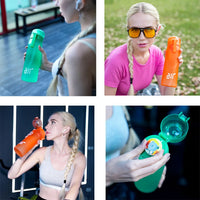 1pc Air Water Bottle With 1pc Random Flavor Pods Portable Transparent With Straw Leak Proof Suitable for Outdoor Sports
