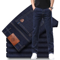 Jeans Men Autumn and Winter New Elastic Business Men's Pants Youth Men Straight Man Men's Adult Seasons A Comfortable Gentleman