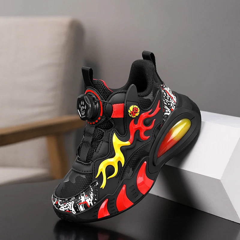 A pair of children's four-season leather high-top basketball shoes, wear-resistant basketball shoes, size 28-39，JT-2825