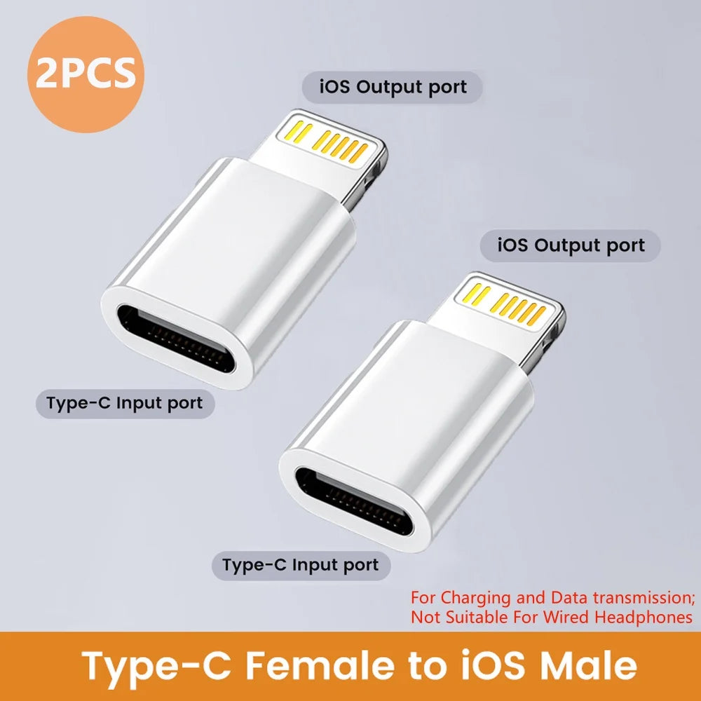 USB C to Lightning Adapter IOS Fast Charging Lightning Male to Type C Female Converter For iPhone 14 13 12 Data Transfer Adapter