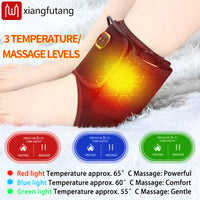 Ankle Massager - 3-Gear Heat & Vibration,Relieves Joint Pain & Muscle Swelling,Aids Sports Recovery,For Fitness Fans & Seniors