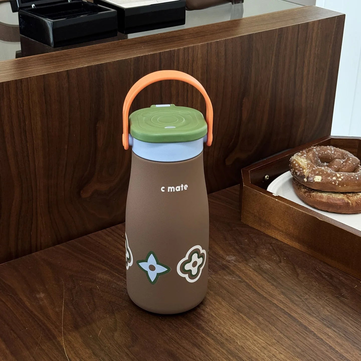 Large Capacity Stainless Steel Straw Cup Ceramic Inner Pot Insulated Cup Coffee Cup Portable Sports New Kettle for Outdoor Use