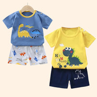 Children's Sets mother Kids Clothes Boys Girl T-shirt Shorts 2PCS Summer Cotton Short sleeve Baby Children Clothing Toddler Suit