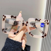 Women's Geometric Retro Transparent Glasses Suitable for Outdoor Leisure Women's Daily Life Reading Decoration Gifts Presbyopia