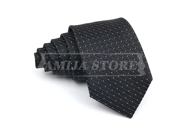 New Striped Tie Men's 8cm Ties Business New Year Gift Classical Necktie Office Accessories Men Costume Daily Wear Wedding Party