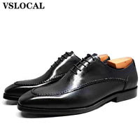 Luxury Men Leather Shoes Lace Up Pointed Toe Weaving Decoration Black Oxfords Mens Dress Shoes Wedding Office Shoes Men