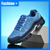 Men Sports Shoes Lightweight Rebound Soft Sole Fashionable Mesh Breathable Youth Outdoor Running Fitness Training Shoes for Men