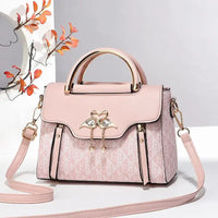 Ladies' handbag 2026 new fashion trend embossed plain style versatile casual shoulder crossbody bag.
