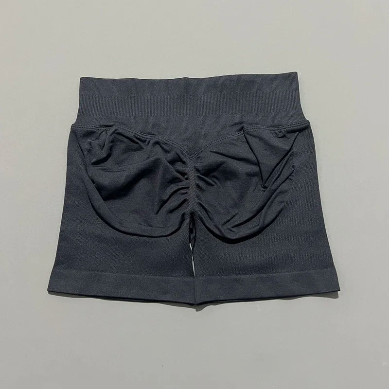 Gym Shorts Women Fitness Sports Biker Shorts High Waist And Waist Tightening Yoga Shorts Workout Scrunch Butt Seamless Leggings