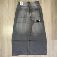 Y2K American New Pattern Embroidery Baggy Jeans Men High Street Vintage Hip Hop Fashion Casual Joker Couple Wide-leg Pants