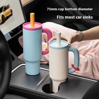 304 Stainless Steel Straw Insulated Ice Cup - Thick, Portable Handle Design for Trendy Hydration 2025 New Female King Cup