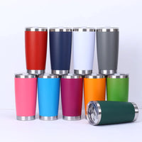 20oz High Color Double Layer Stainless Steel Insulated Cup Car Cup Ice Cream Cup Beer Cup Outdoor Portable Water Cup