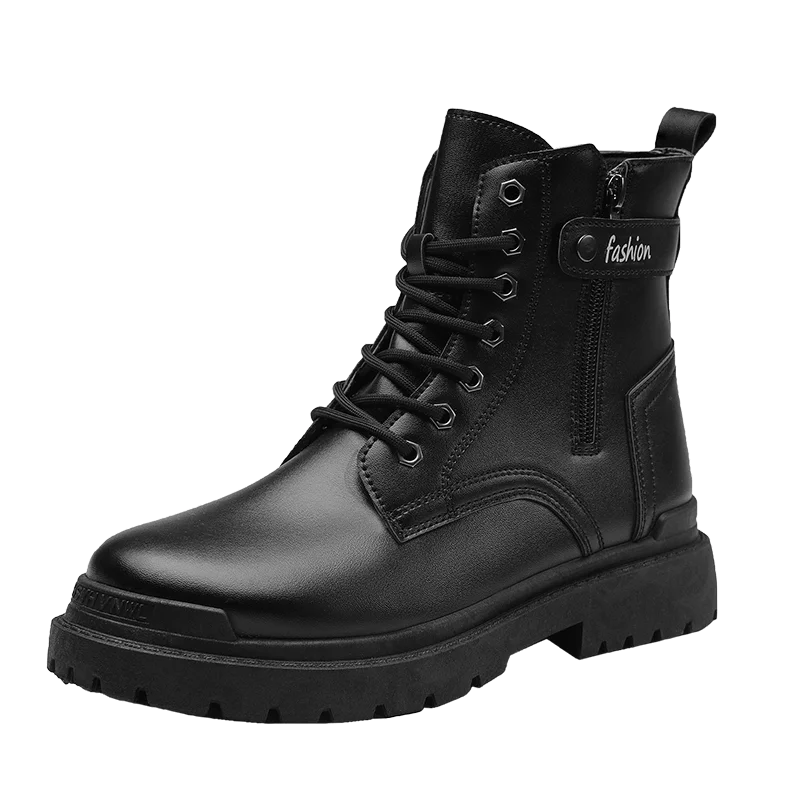 Men's new casual boots fashion versatile four season wear-resistant comfortable high top boots fashion outdoor youth work boots