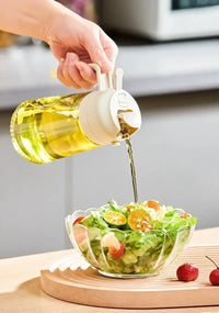 2in1 500ml Plastic Spray Oil Sprayer Bottle Spray Oil Dispenser Oil Jar Cruet BBQ Kitchen Baking Roasting Picnic Kitchen Tool