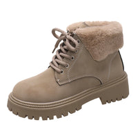Winter padded warm cotton shoes, versatile and fashionable high-top women's shoes