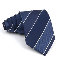 New Striped Tie Men's 8cm Ties Business New Year Gift Classical Necktie Office Accessories Men Costume Daily Wear Wedding Party
